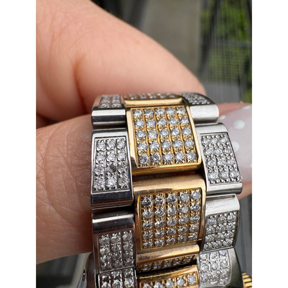 Authentic Rolex Oyster Perpetual Date 1500 34mm Buss Down Natural Diamond Watch - Picture 9 of 10